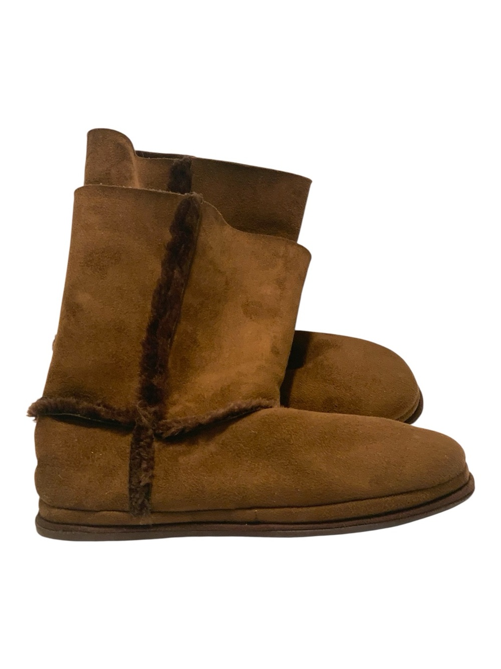Dearfoams Women's Beth Faux Fur Folddown Booties - Picture 8 of 11